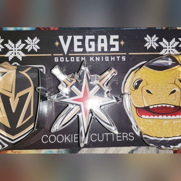 Source Unknown Vegas Golden Knights Cookie Cutters - Black, Gold, Red - Picture 2 of 4